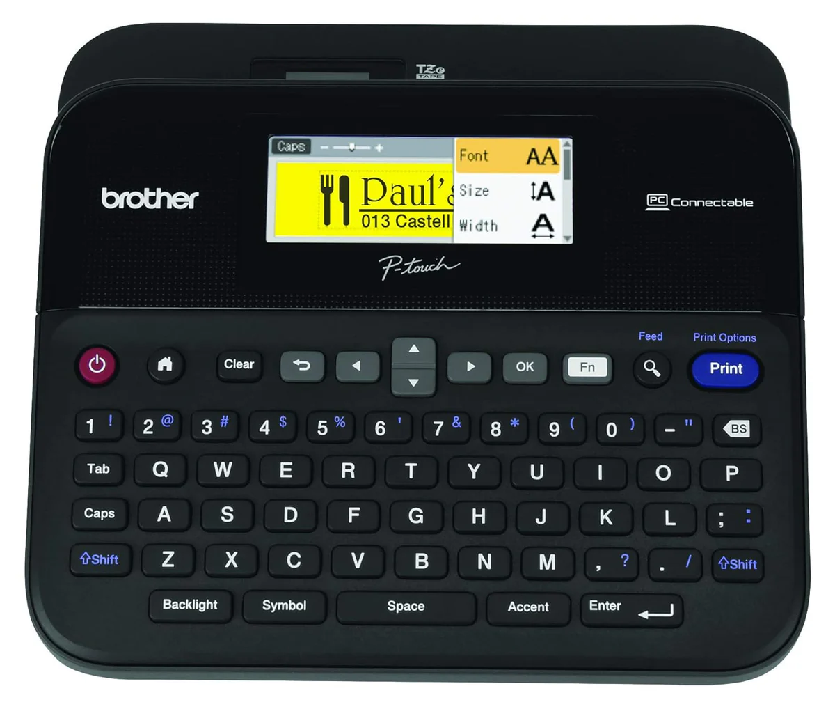 BrotherPT-D600PC-ConnectableP-TouchLabelMakerWithColorDisplay