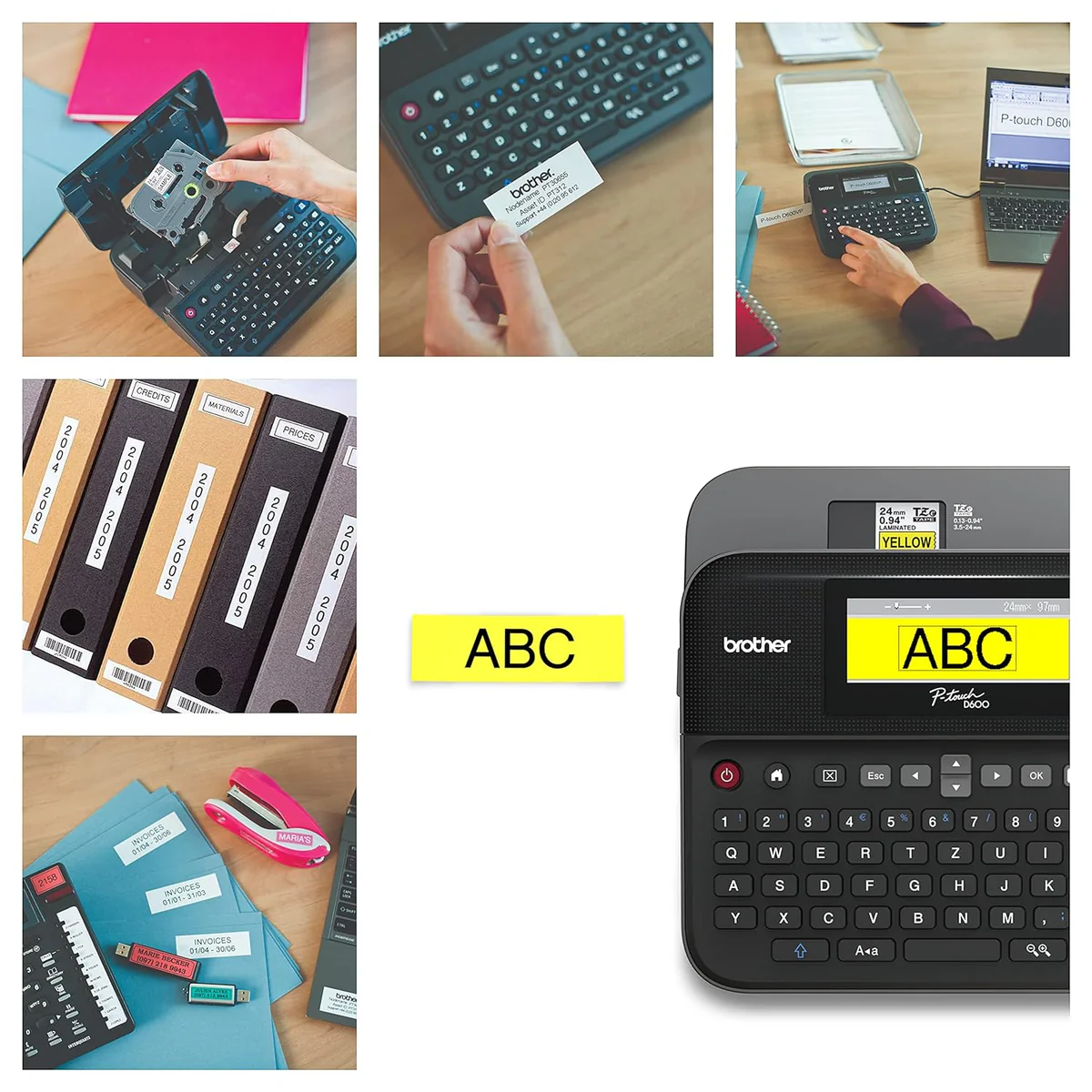 BrotherPT-D600PC-ConnectableP-TouchLabelMakerWithColorDisplay2