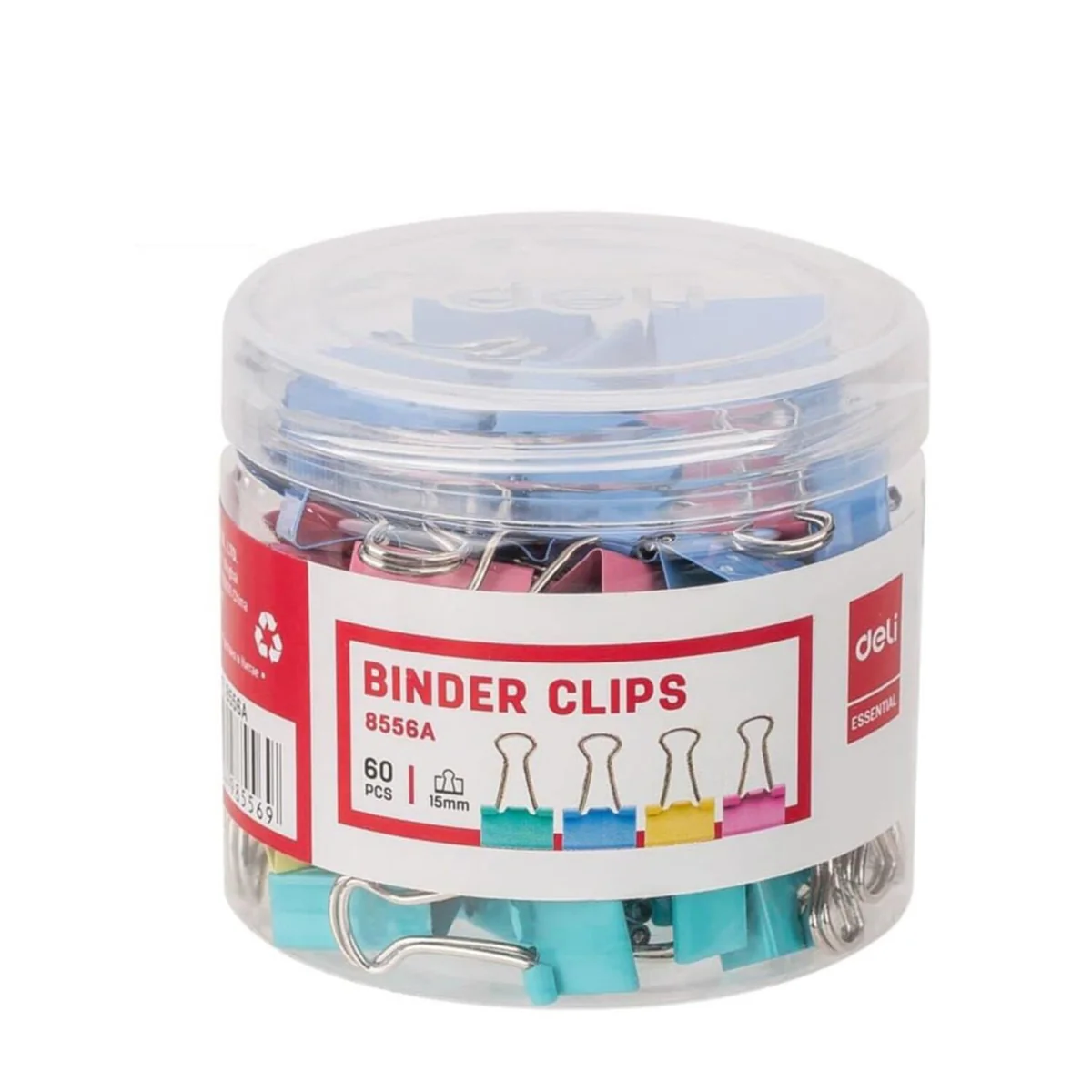 DeliColorfulBinderClip15mmE8556APackof60_2