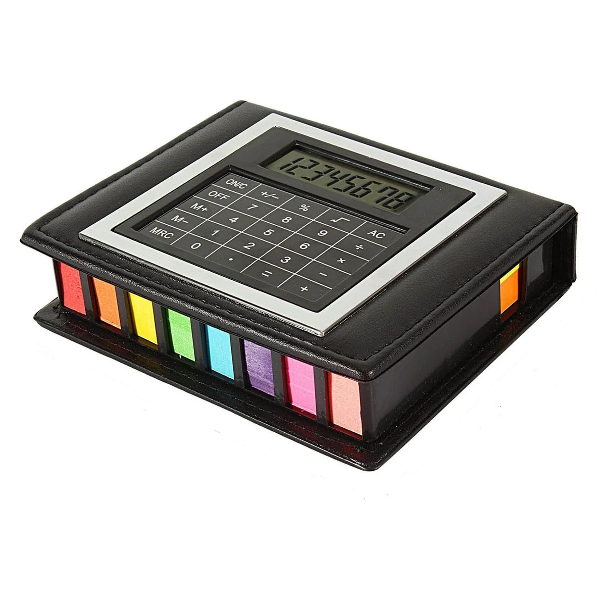 FauxLeatherStickyNoteMemoPadCasewithCalculator