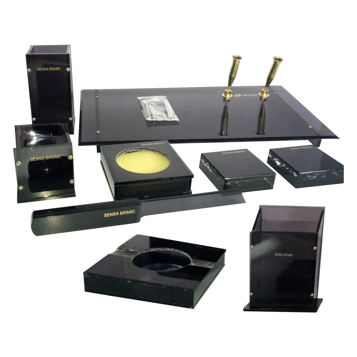 SensaTableSetBlack9Pcs